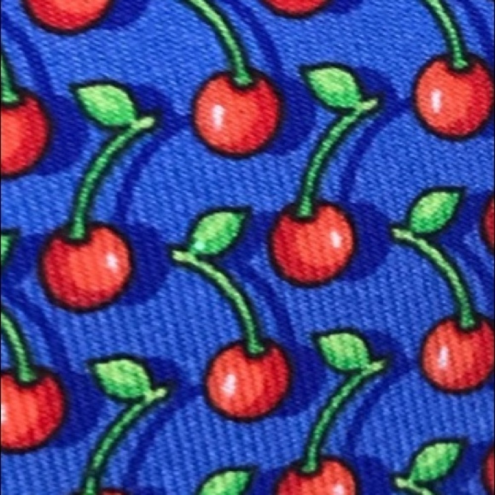 ROBERT Talbott Cherry Print 100% Silk Necktie